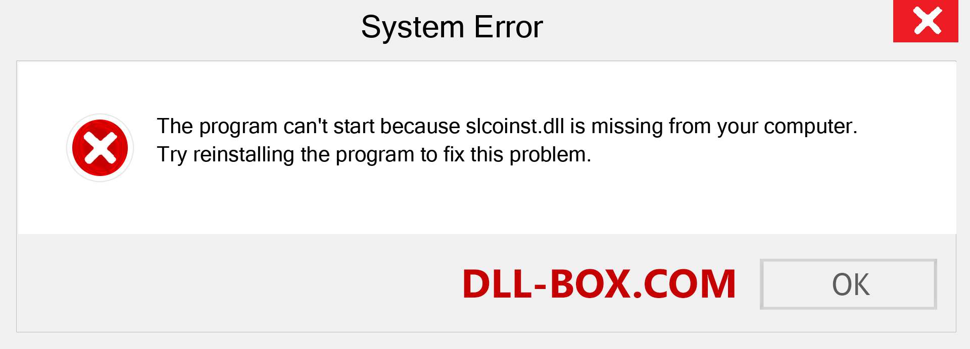  slcoinst.dll file is missing?. Download for Windows 7, 8, 10 - Fix  slcoinst dll Missing Error on Windows, photos, images