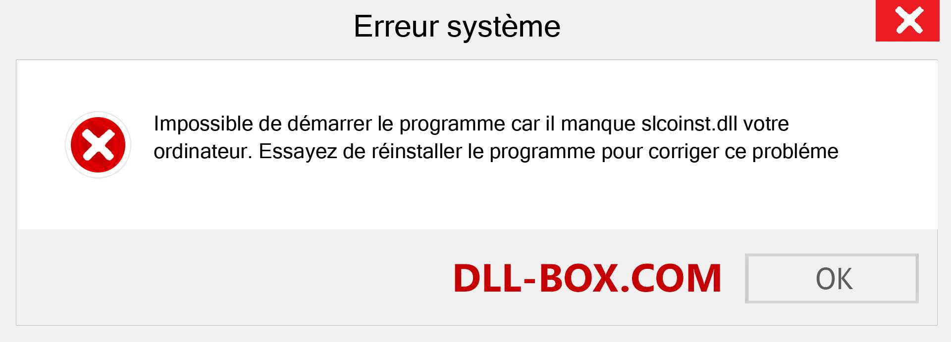 Le fichier slcoinst.dll est manquant ?. Télécharger pour Windows 7, 8, 10 - Correction de l'erreur manquante slcoinst dll sur Windows, photos, images